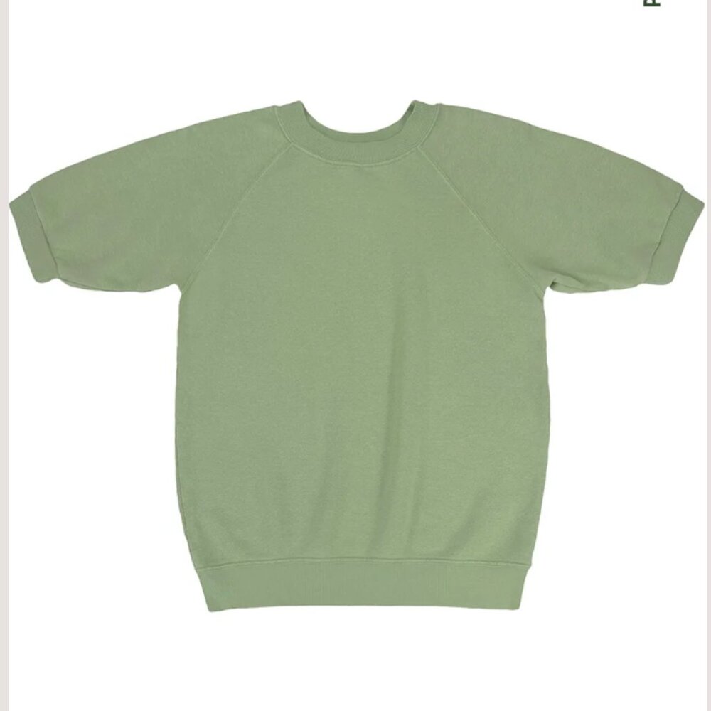 Short Sleeve Raglan Sweatshirt | Green | Size M | NWT